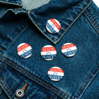 Set of pin buttons