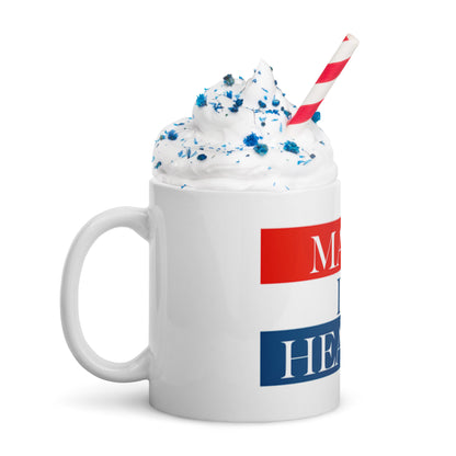 White glossy mug