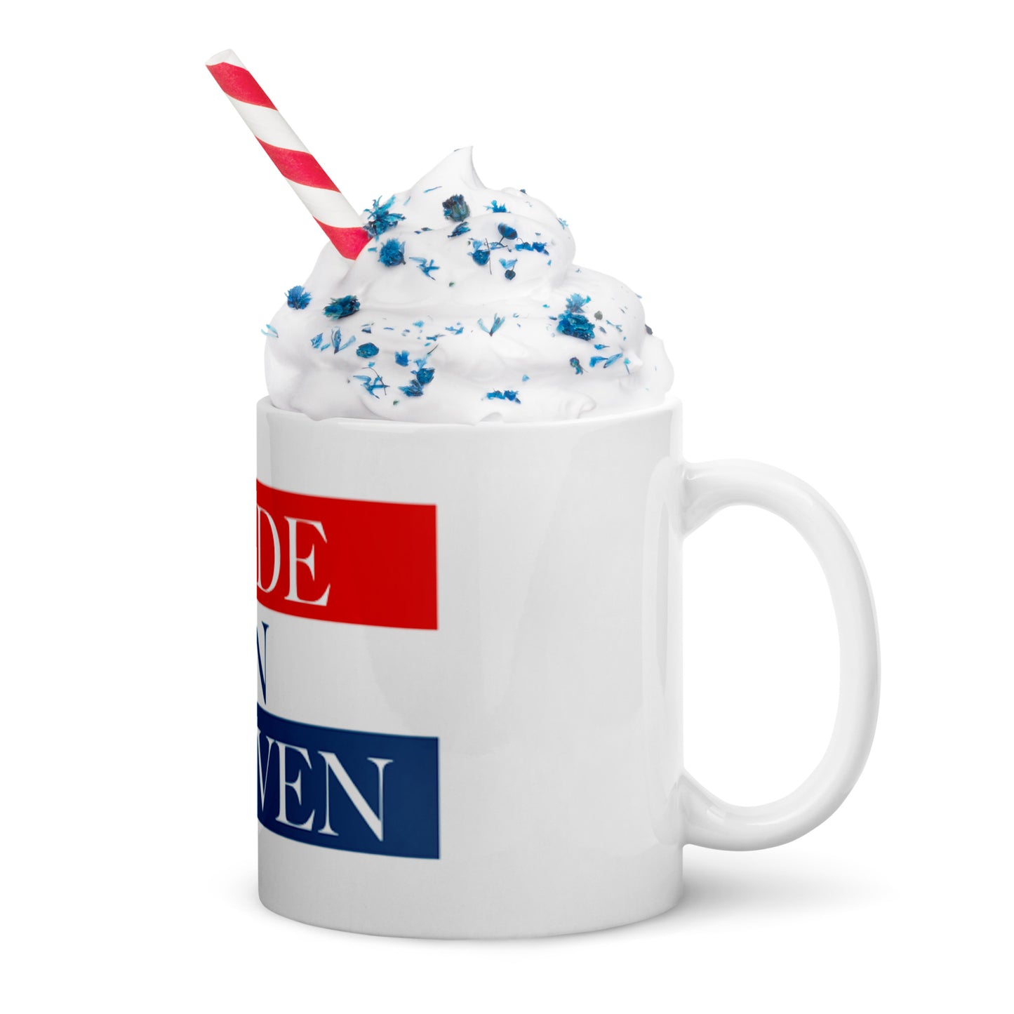 White glossy mug