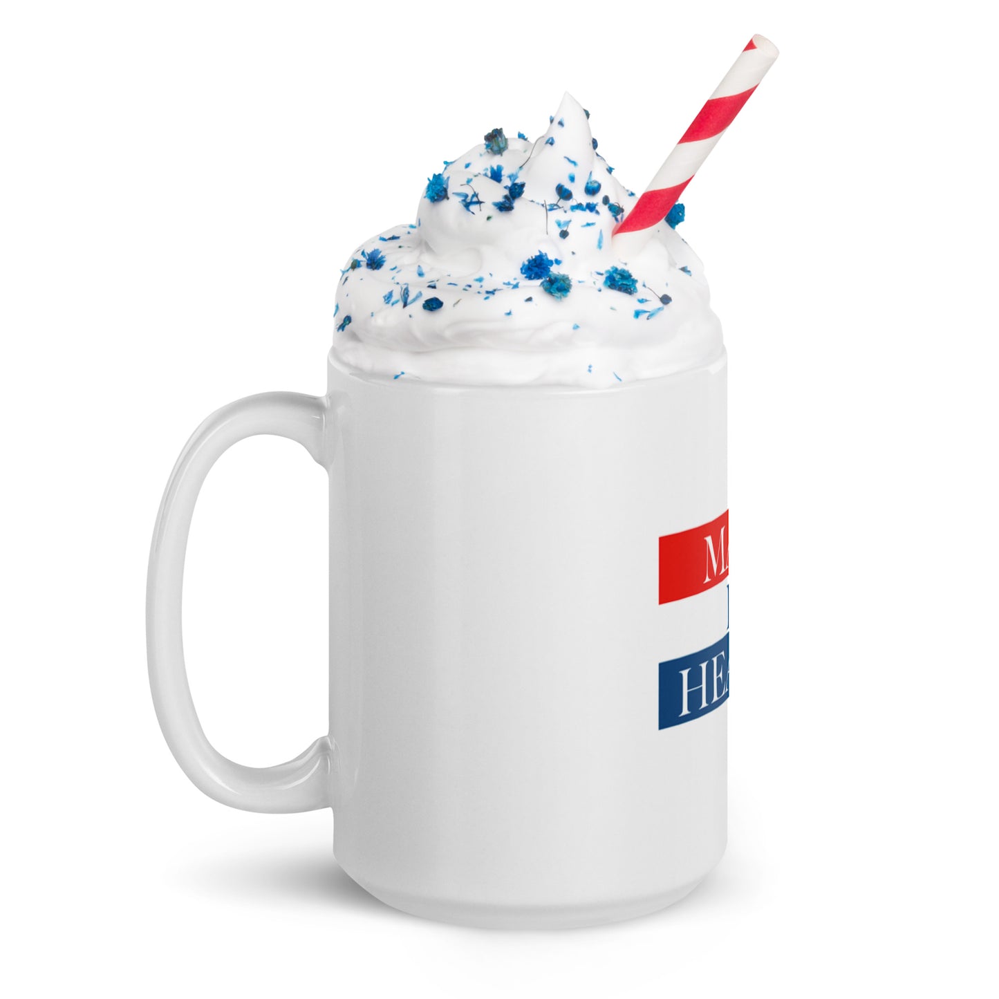 White glossy mug